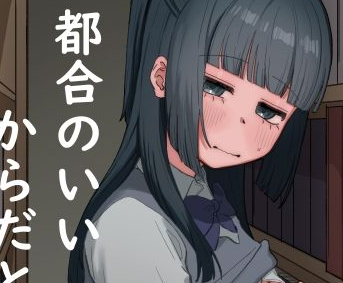 作品名は「放課後の図書室、都合のいいからだと。」。サークル名はおよぎ。
